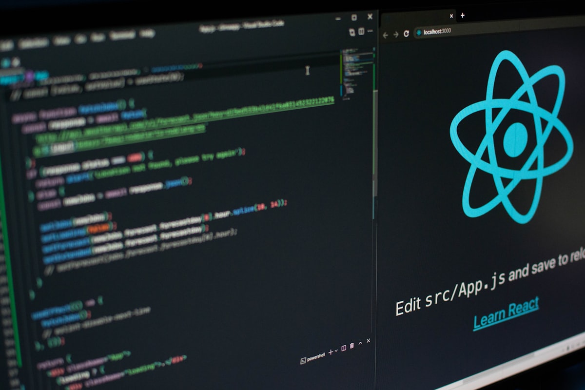 Source code open in an editor on a dark screen.